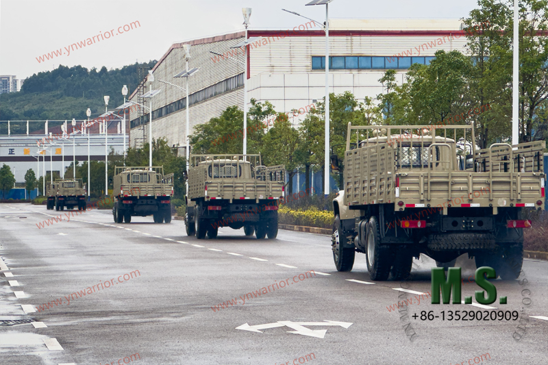 Dongfeng ทดสอบยางคู่หลังรถบรรทุก 4x4 ความเร็วสูง