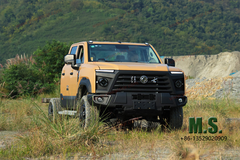 } Mengshi MS600 แชสซีพร้อมรถแท็กซี่ 4x4 ออฟโรด