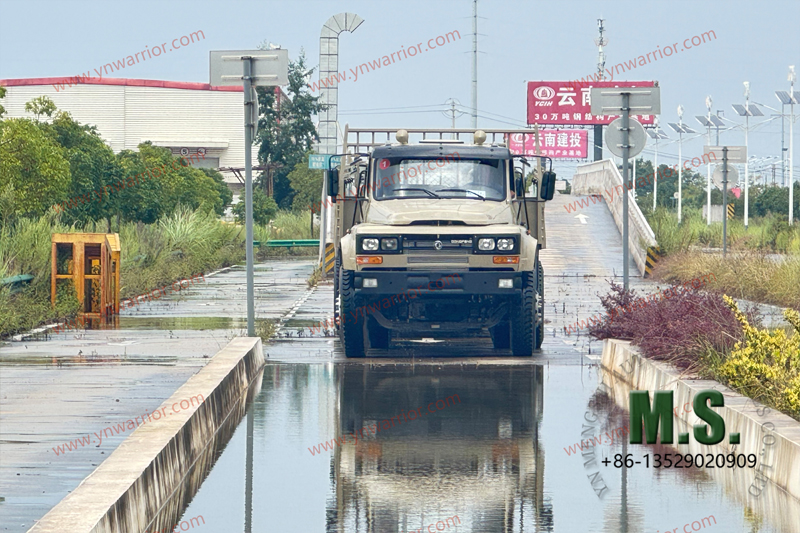 Dongfeng ยางรถ 4x4 หลังยางคู่ การทดสอบสตรีมยาง