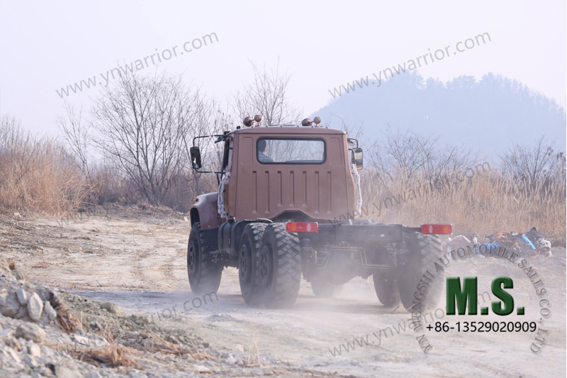 Dongfeng รถบรรทุกออฟโรด 6x6 ยางหลังเดี่ยว 11 ตัน วัตถุประสงค์พิเศษ การใช้งานออฟโรด การทดสอบยางออฟโรด