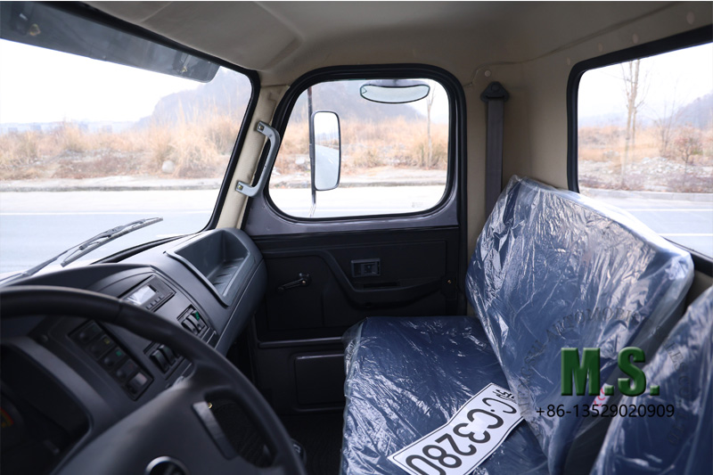 ห้องโดยสารรถบรรทุกยางเดี่ยวทนทาน 6x6 ห้องโดยสารคุ้ม