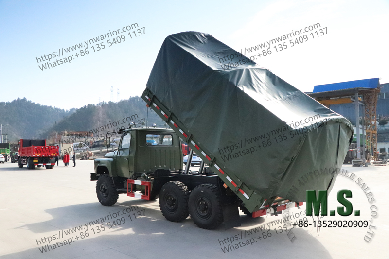 รถบรรทุกรถบรรทุกของจีนลงบนแชสซี