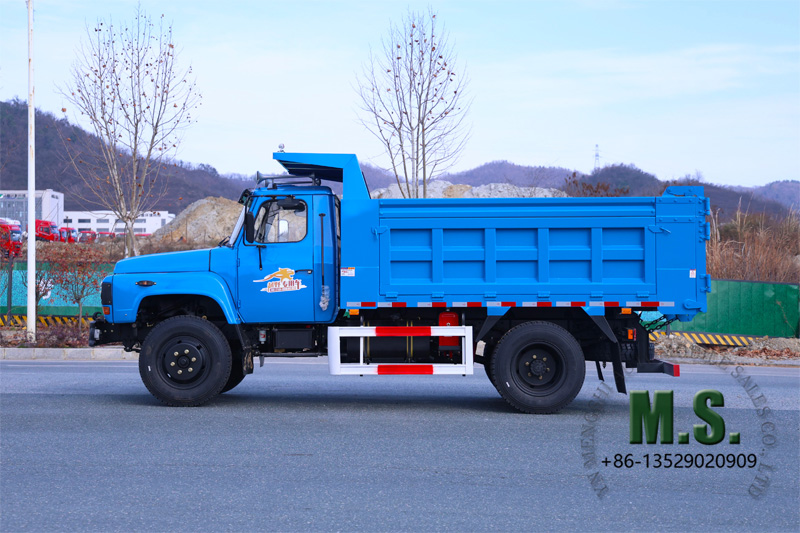 Dongfeng รถดัมพ์ 4x2 กันชนหน้าและด้านข้าง