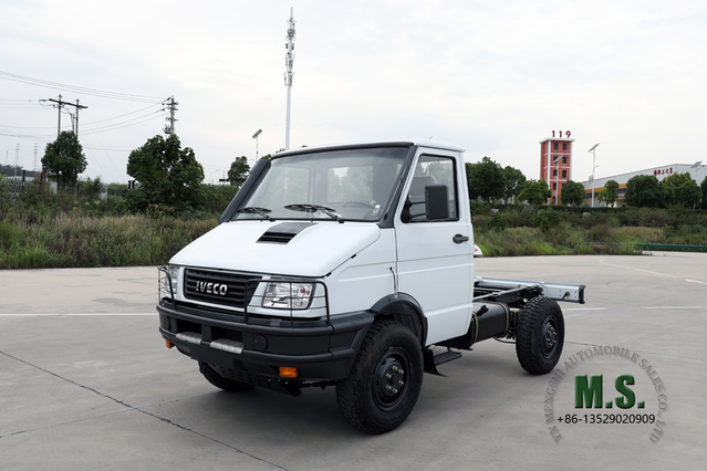 4×4 Iveco Small Long Head Off-road Chassis_NJ2045 Four Drive Single Row Truck Chassis Conversion_4WD ส่งออกรถบรรทุกพิเศษ