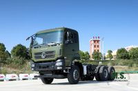 โครงรถบรรทุก 6×4_375 HP Heavy Duty One-and-a-hald Dump Vehicle Chassis_Dongfeng โครงดัดแปลงโครงรถแบบดัมพ์เพื่อการส่งออก