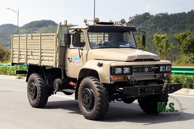 AWD 4*4 Long Head Off-road ยานพาหนะพิเศษ 4WD Dongfeng 240 Pointed Cab รถบรรทุก รถพิเศษส่งออกที่กำหนดเอง