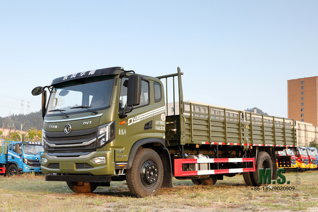 120Hp 12Tons of GVW Euro-6 4x2 Cargo Truck_Dongfeng รถบรรทุกพื้นเรียบ น้ำหนักบรรทุก 8 ตัน ความยาว 9 เมตร การใช้งานพลเรือนพร้อมกล้องถอยหลังรับประกัน _Dongeng ผู้ผลิตโดยตรง ราคาโรงงาน