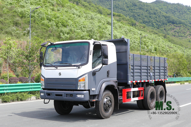 5T 6WD Light Dump Truck_6*6 Diesel Off-road Dump Truck_Six Wheel Drive Dongfeng Bobcat Dump Truck เพื่อการส่งออก