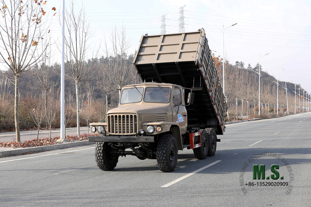 170hp 6×6 EQ2082 รถดัมพ์_รถขับเคลื่อนหกล้อ Dongfeng Pointed Head Single Row Double Glass Tipper Truck Mine Site Mining Trucks_Export Special Purpose Vehicle