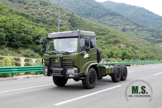 Dongfeng แชสซีพิเศษแบบขับเคลื่อนหกล้อออฟโรด_6*6 แชสซีดัดแปลงมัลติฟังก์ชั่นเพื่อการส่งออก_210hp Dongfeng ผู้ผลิตโครงรถบรรทุก