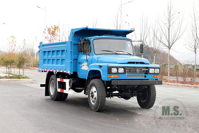 4*4 170hp Dump Truck_Dongfeng รถดัมพ์แถวเดียวชี้_รถบรรทุกทำเหมืองขับเคลื่อนสี่ล้อส่งออกยานพาหนะวัตถุประสงค์พิเศษ