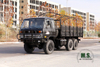 Six Drive Dongfeng รถบรรทุกออฟโรด_สีดำ 6*6 EQ2102 153 Flathead Row a Half Cab With Pole Diesel Vehicle_Transport Truck Export Special Purpose Vehicle