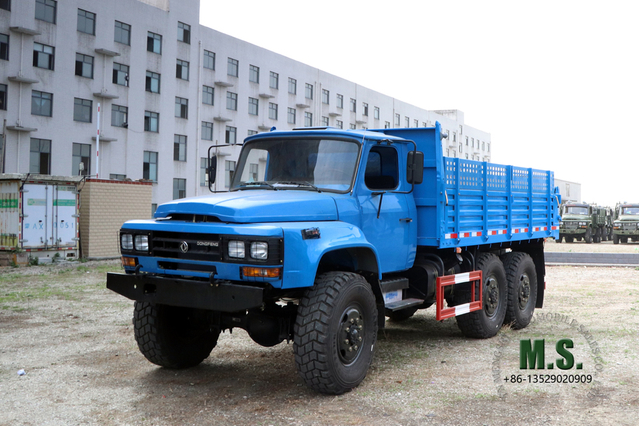 6*6 Dongfeng Long Head 5T Diesel Dump Truck_ 6WD EQ2100 ขนถ่าย Road Transporter_Dongfeng ผู้ผลิตรถบรรทุกพิเศษส่งออก