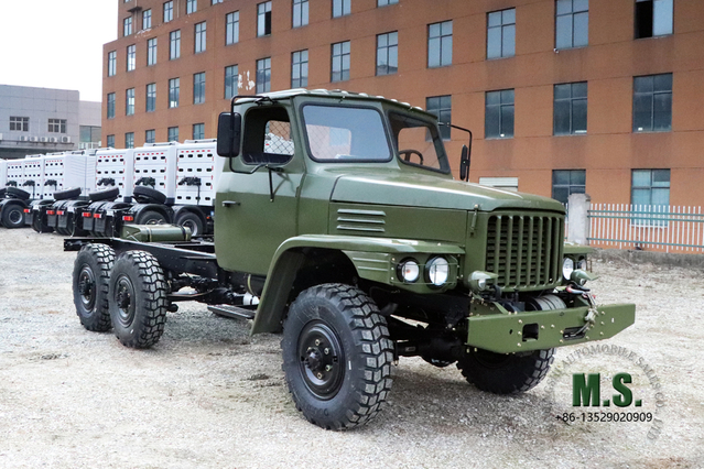 Dongfeng การแปลงโครงรถบรรทุกออฟโรดแบบชี้ 6WD_EQ2082E6DJ โครงรถบรรทุกออฟโรด_กระจกสองชั้น 25Y_6*6 โครง EQ240