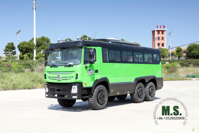 6X6 Dongfeng 8M Off Road Bus_210hp 25-seater Rescue Bus_Six Drive ส่งออกรถบัสพิเศษ