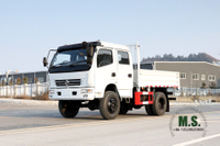 Dongfeng Four Drive Truck_4*4 Double Row Cab Light Truck รถตู้ดัดแปลงแบบกำหนดเอง_AWD รถบรรทุกออฟโรดส่งออก ผู้ผลิตยานพาหนะพิเศษ