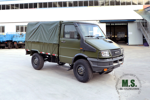 Iveco Four Drive Long Head Off-road Truck_111hp 4*4 Single Row Short Head Truck_4WD ส่งออกผู้ผลิตรถยนต์พิเศษ