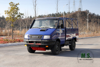 รถขับเคลื่อนสี่ล้อสีน้ำเงิน IVECO Off Road Truck_4*4 Short Head Single Row Micro Light Truck_Export Special Purpose Vehicle