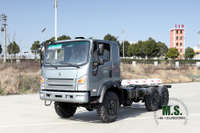 Bobcat 6*6 Flathead Off-Road แชสซีรถบรรทุก_ 210HP Dongfeng EQ2082E6D การแปลงแชสซีออฟโรด_ขับเคลื่อนหกล้อส่งออกผู้ผลิตยานพาหนะพิเศษ