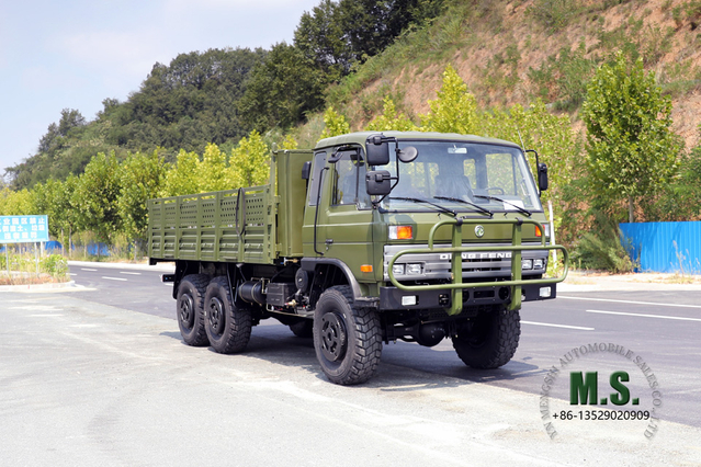 EQ2102 Dongfeng 6*6 รถบรรทุกออฟโรด_3.5T 153 Flathead Row a Half Cab รถดีเซล_Six Drive รถบรรทุกขนส่ง รถส่งออกพิเศษ