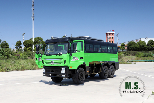 6X6 Dongfeng 8M Bus_210hp 25-seater Bus_Six Drive ส่งออกรถบัสพิเศษ