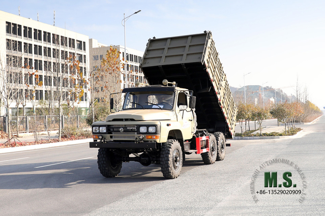 6×6 EQ2082 รถดัมพ์_รถขับเคลื่อนหกล้อ Dongfeng รถดั๊มพ์แถวเดียวหัวแหลม ไซต์เหมือง รถบรรทุกเพื่อการขุด_ส่งออก ยานพาหนะวัตถุประสงค์พิเศษ