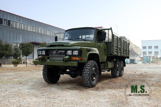 170HP Dongfeng EQ2082E6D 6WD Truck_6×6 Pointed Single Row Off-road Truck_Dongfeng รถขับเคลื่อน 6 ล้อ รถบรรทุกสั่งทำพิเศษส่งออก