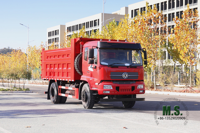 4×2 Dongfeng รถดัมพ์_หัวแบน รถบรรทุกดั๊มพ์หนึ่งแถวครึ่ง รถขนแร่_ส่งออกรถดั๊มพ์พิเศษ