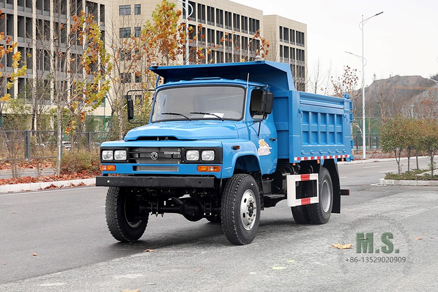 4*4 170hp Dump Truck_Dongfeng รถดัมพ์แถวเดียวชี้_รถบรรทุกทำเหมืองขับเคลื่อนสี่ล้อส่งออกยานพาหนะวัตถุประสงค์พิเศษ