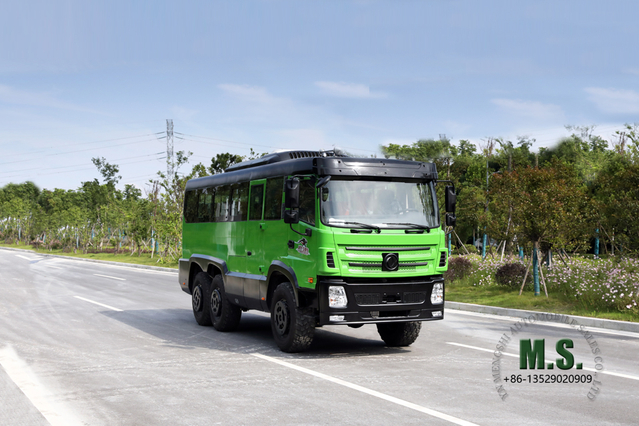 Dongfeng Six Drive Off-road Bus_6*6 All-drive County Bus_27-seat 260hp Modified Bus ส่งออกยานพาหนะพิเศษ