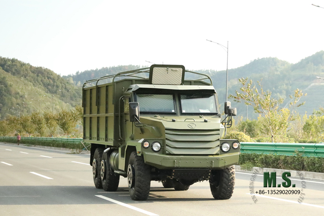 6WD Protective Pointed Head รถตู้บรรทุกสินค้านอกถนน Vehicle_Six Drive Road Transporter Truck _Customized Off-Road Export ผู้ผลิตยานพาหนะพิเศษ