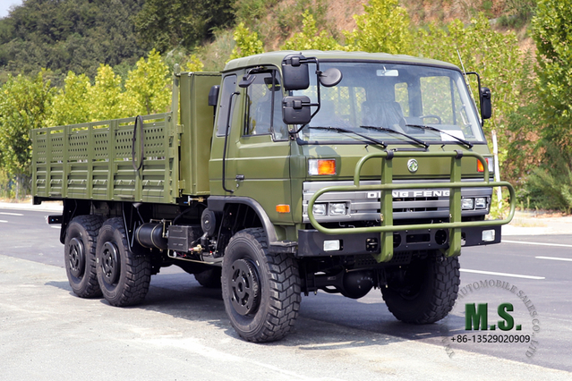 EQ2102 Dongfeng รถบรรทุกออฟโรด 6WD สองแถว_3.5 ตัน หัวแบน รถออฟโรดดีเซล รถส่งออกพิเศษ