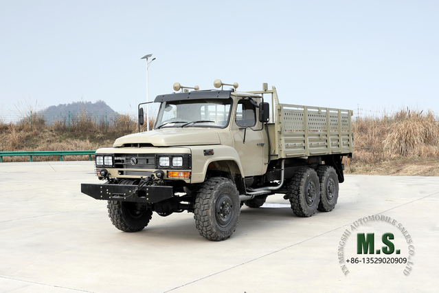 Dongfeng 6*6 2.5T Long Head Off-road Truck_6WD EQ240 Tip Carrier_Classic Six Drive Pointed Head Off-road Truck ส่งออกยานพาหนะพิเศษ