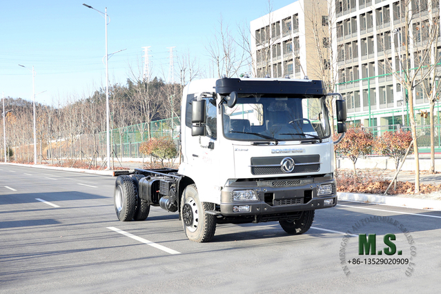 Dongfeng 4*2 Chassis_190hp Flathead ขายโครงรถบรรทุกขยะหนึ่งครึ่งครึ่ง_Dongfeng ยานพาหนะพิเศษส่งออก
