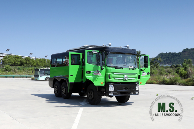 6X6 Dongfeng 8M Bus_210hp 25-seater Bus_Six Drive ส่งออกรถบัสพิเศษ