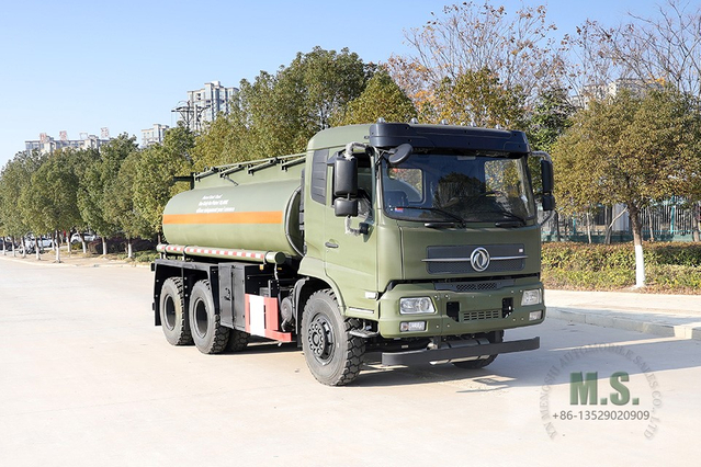 210hp Dongfeng Tanker Truck_6*4 Cab Oil Tanker _10m³ Feul Tanker for Sale_6×4 Tanker Lorry ส่งออกยานพาหนะพิเศษ