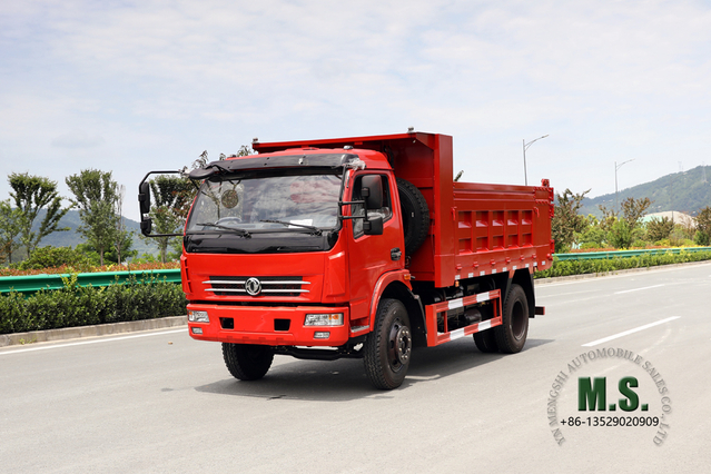 Dongfeng 4×2 Dump Truck_5T Flathead Single Row Cab Light Tipper Truck For Sale_Export ผู้ผลิตยานพาหนะพิเศษ