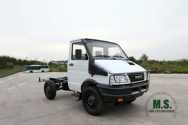 4×4 Iveco Small Long Head Off-road Chassis_NJ2045 Four Drive Single Row Truck Chassis Conversion_4WD ส่งออกรถบรรทุกพิเศษ