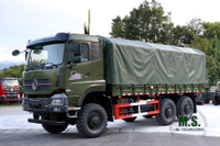 Green Six Drive Off Road Truck Dongfeng 6×6 Heavy Truck Three Axle Cargo Vehicle ส่งออกยานพาหนะพิเศษ