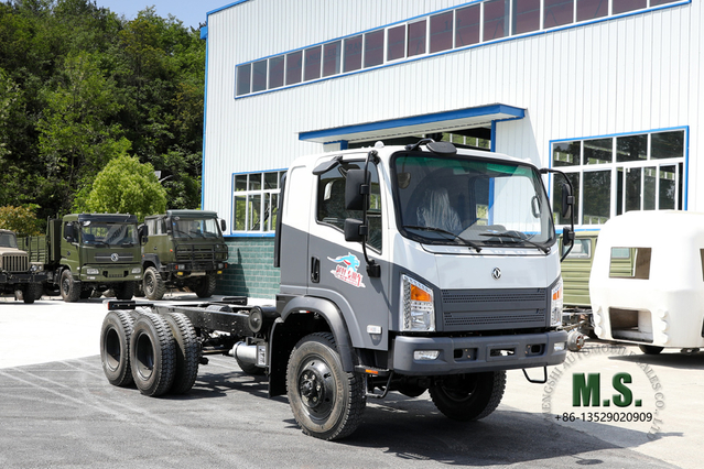 6WD Dongfeng แชสซีรถบรรทุกแบบแบน_'Bobcat' การกำหนดค่ารถบรรทุกขนาดเล็กแบบออฟโรด _6*6 ผู้ผลิตแชสซียานพาหนะพิเศษ