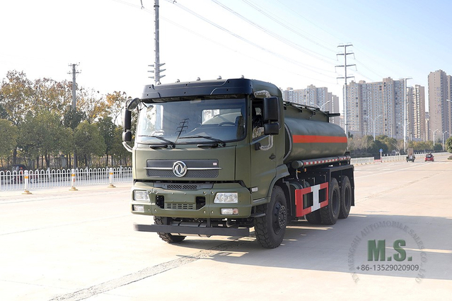 210hp Dongfeng Tanker Truck_6*4 Cab Oil Tanker _10m³ Feul Tanker for Sale_6×4 Tanker Lorry ส่งออกยานพาหนะพิเศษ