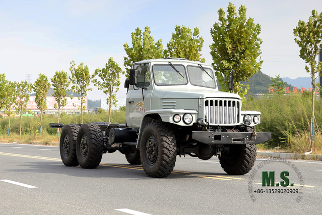 EQ2100 Dongfeng Six Drive Off Road Chassis_Double Glass Pointed Head Single Row Chassis ส่งออกแชสซีรถยนต์พิเศษ
