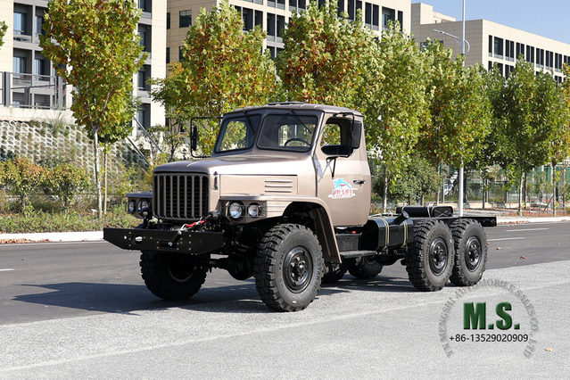 Dongfeng EQ2082 Six Drive Chassis_Dongfeng 240 6*6 Long Head Off-road Truck Chassis_AWD ส่งออกผู้ผลิตแชสซีพิเศษ