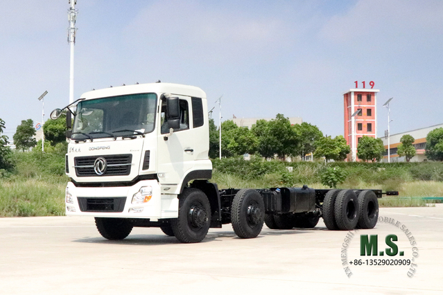 Dongfeng 8*4 แชสซีรถบรรทุกพิเศษ_4-เพลา Dongfeng แชสซีเชิงพาณิชย์_30T แชสซีดัดแปลงสำหรับงานหนัก ส่งออกยานพาหนะพิเศษ