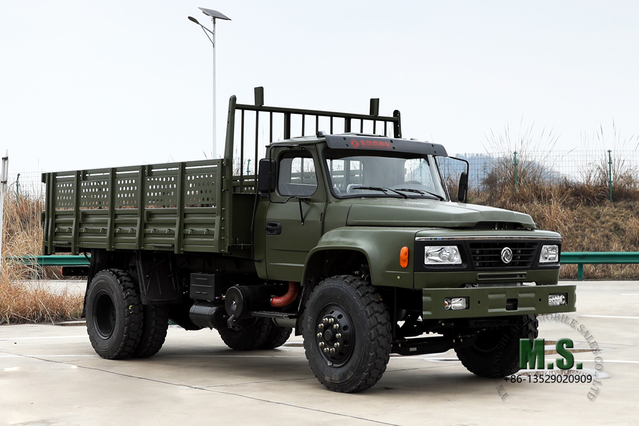 6 ขับรถบรรทุกออฟโรด Dongfeng Six Drive Long Head Single Row Cargo Vehicle ส่งออกยานพาหนะพิเศษ