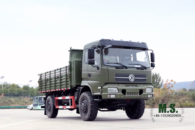 210HP 4WD Dump Truck_9T Dongfeng Flathead One-and-a-half Tipper Truck_Site Mining Trucks ส่งออกรถดัมพ์