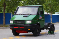 กรีนโฟร์ไดรฟ์ IVECO แชสซีออฟโรดหัวสั้นแชสซีมัลติฟังก์ชั่นแถวเดียวส่งออกแชสซีรถยนต์พิเศษ