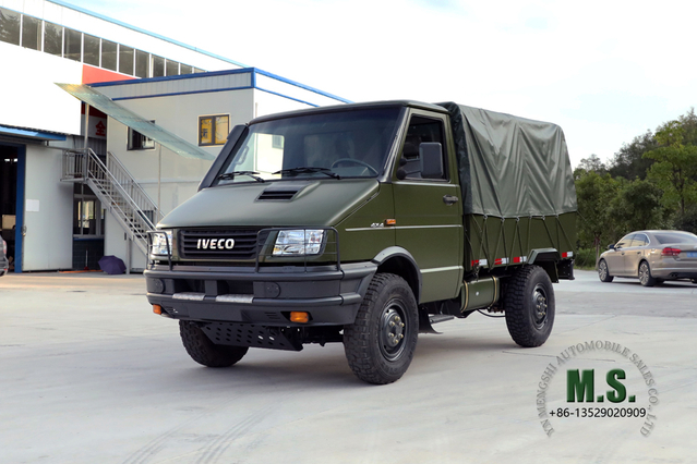 Iveco Four Drive Long Head Off-road Truck_111hp 4*4 Single Row Short Head Truck_4WD ส่งออกผู้ผลิตรถยนต์พิเศษ