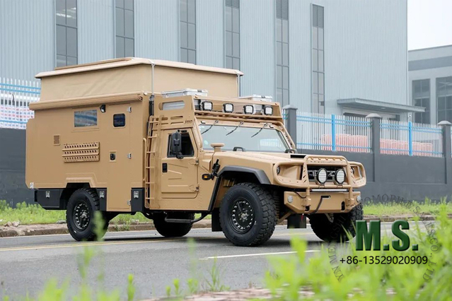 กำลัง 195 แรงม้า น้ำหนักรวม 6 ตัน Military Model 4x4 Mengshi RV Version_Front&Rear Double Wishbone Suspension, Automatic Manual Transmission, Served Military Chassis_Manufacturer Direct