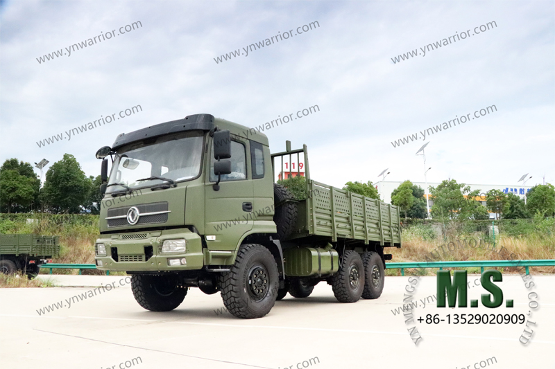 Dongfeng รถบรรทุกทหารเทียนจิน 6x6 แชสซีที่ทนทานออฟโรด 
